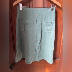 Hidden Alley women's medium green skirt NWT